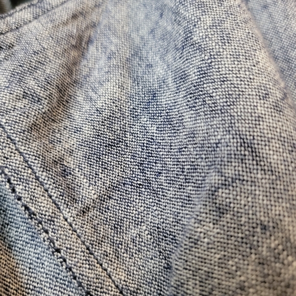 NWT Navy Cross Dye Belted Linen Blend Jacket - Picture 5 of 9